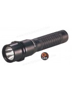 Linterna LED Strion Recargable con Cargador y 2 Bases.