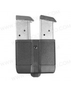 Porta Cargador Doble de Apilamiento Simple, Acabado Mate.