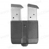 Porta Cargador Doble de Apilamiento Simple, Acabado Mate.