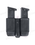 Porta Cargador Doble de Apilamiento Doble, Acabado Mate.