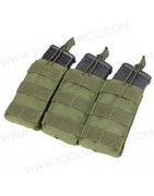 Porta Cargador Triple Abierto M4/M16.