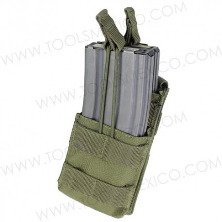 Porta Cargador Sencillo Apilable Abierto M4.